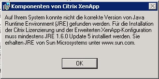 Citrix Xenapp Installation Problem