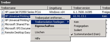 treiberisolation treiberisolation