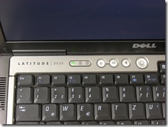 Dell Latitude D630 oben