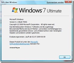 Windows 7 Build 6.1.7000 System