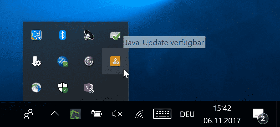Java Update verfügbar