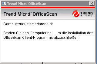 OfficeScan Computerneustart