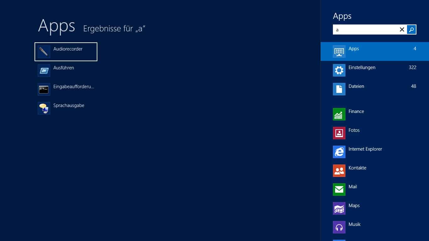 Windows 8 und die verbesserte Suchfunktion