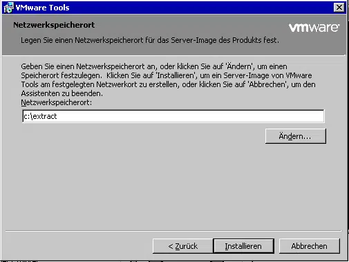 VMWare Tools extrahieren VMWare Tools extrahieren