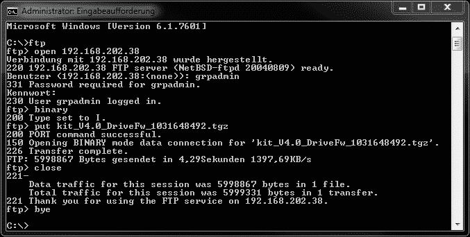 Dell Equallogic Harddisk Firmware Update FTP Upload