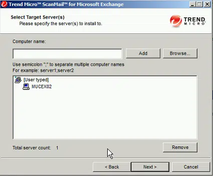ScanMail 10.2 auf SP2 Upgrade 1