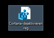 Cortana deaktivieren REG-Datei