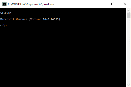 ver 10.0.14393 Windows Version Batchfile abfragen
