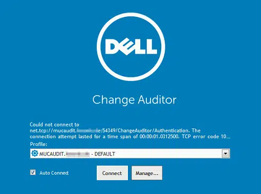 Dell Change Auditor SQL-Server Express Fehlermeldung „Could not connect to …“