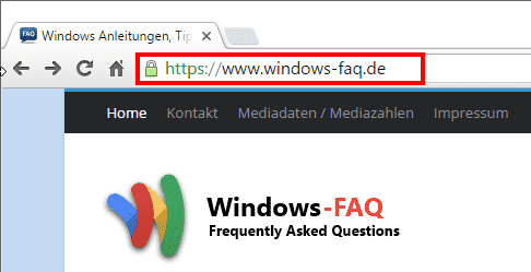 Windows FAQ ist ab sofort über SSL (HTTPS) erreichbar