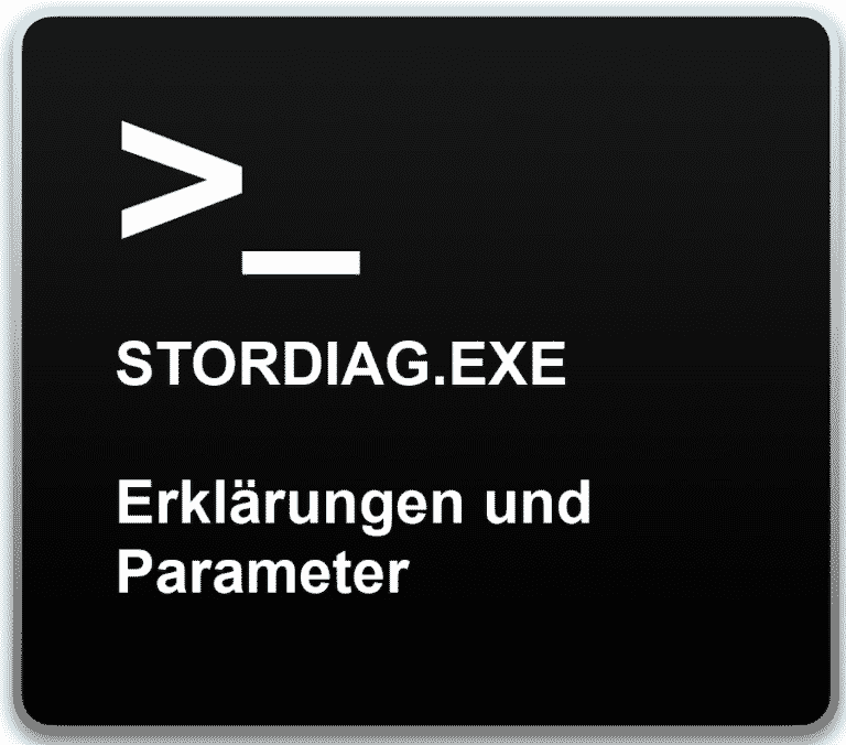 Stordiag – Speicher und Filesysteme Diagnose Tool bei Windows 10 (1607)