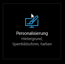Windows 10 Personalisierung, Hintergrund, Sperrbildschirm, Farben