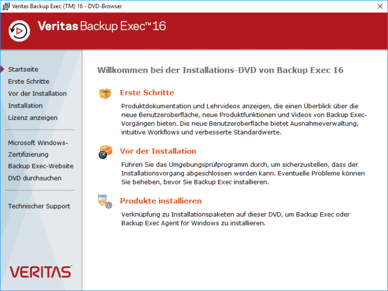 Backup Exec 16 Von Veritas Verf gbar Windows FAQ