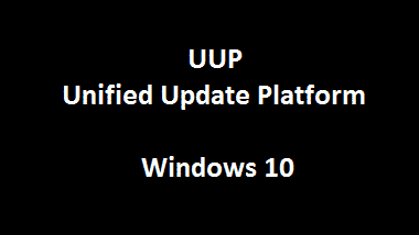 UUP (Unified Update Platform) – Windows Update Dateien werden kleiner