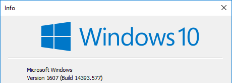 Update KB3213522 für Windows 10 Anniversary auf Build 14373.577
