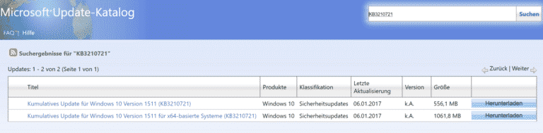 Windows Update KB3210721 für Windows 10 1511 (Build 10586.753) erschienen