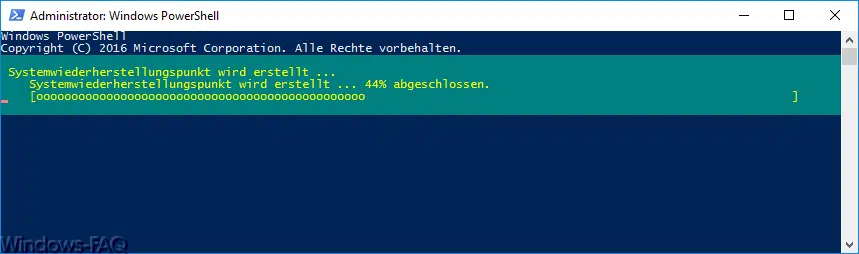 Windows 10 System-Wiederherstellungspunkt mit der PowerShell erstellen