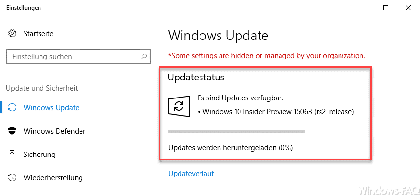 Windows 10 Insider Preview 15063 (Creators Update) im Fast und Slow Ring verfügbar