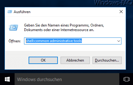 Systemverwaltungs-Tools in Windows 10 aufrufen