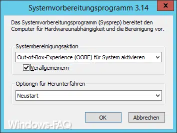 Windows Server 2012 R2 clonen – SYSPREP