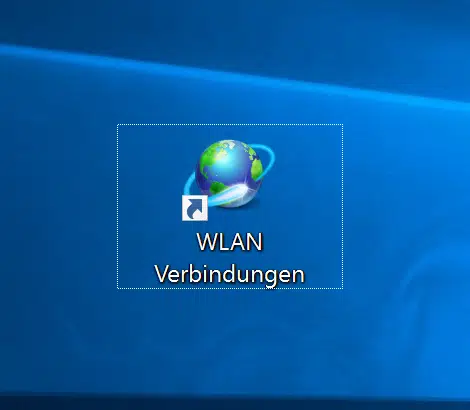 Desktop Symbol WLAN Verbindungen