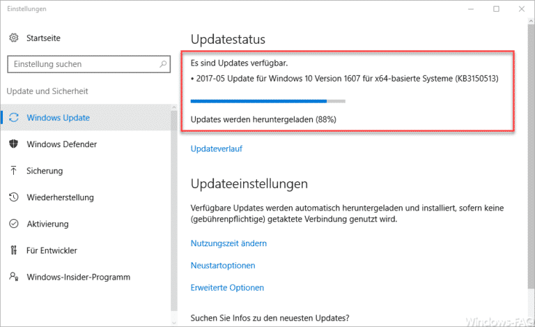 KB3150513 für Windows 10 Version 1607 Anniversary erschienen