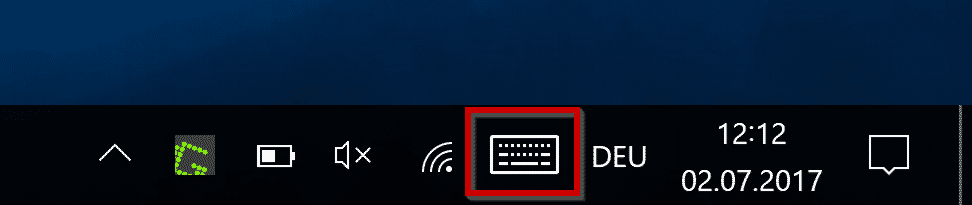 Bildschirmtastatur Symbol aus der Windows 10 Taskleiste entfernen