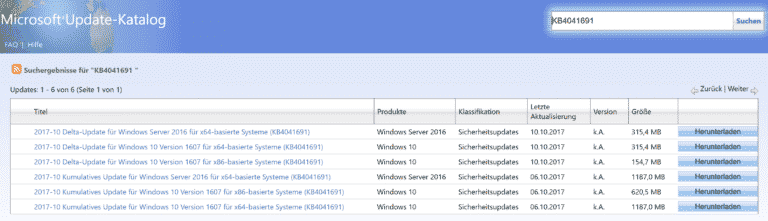 KB4041691 Update für Windows 10 Version 1607 Anniversary erschienen – Build 14393.1770