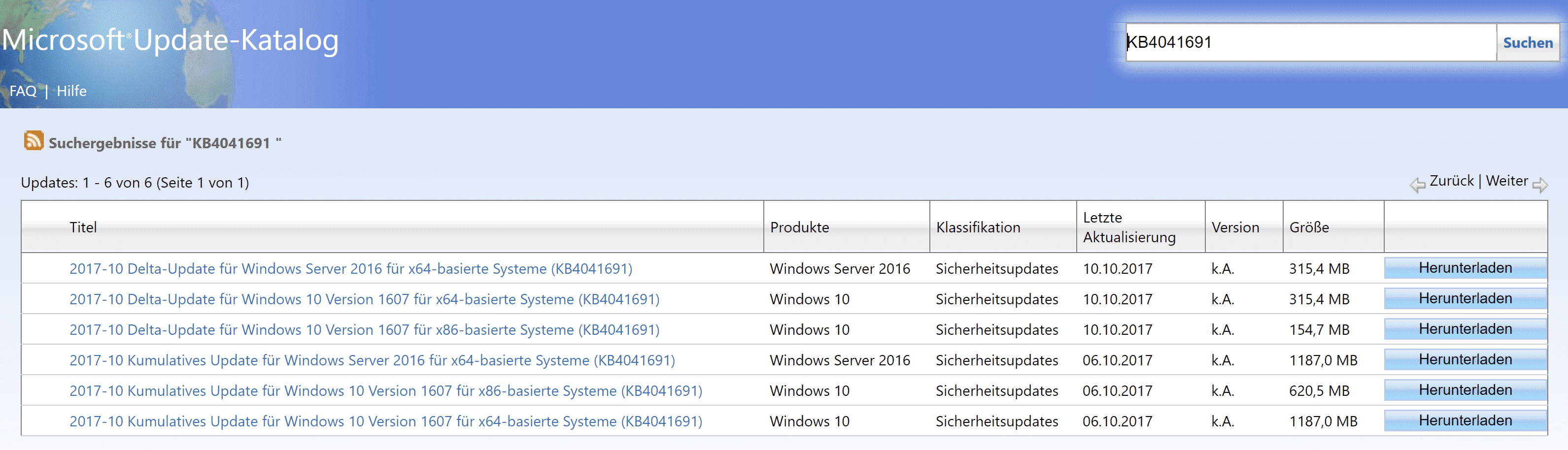 KB4041691 Update für Windows 10 Version 1607 Anniversary erschienen – Build 14393.1770