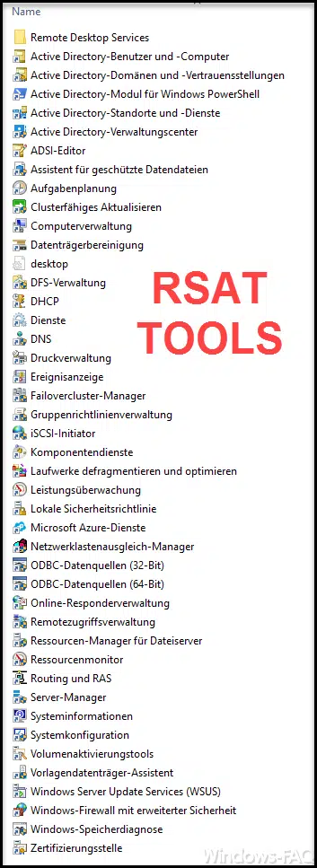 RSAT Tools für Windows 10 Fall Creatos Update zum Download