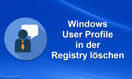 Windows User Profile in der Registry löschen