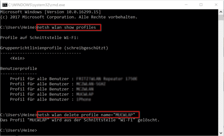 Verfügbare WLAN Verbindungen per Befehl anzeigen oder ...