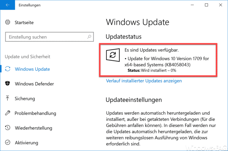 KB4058043 erhöht Zuverlässigkeit des Windows Stores für Windows 10 Version 1709