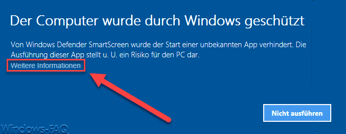 Der Computer wurden durch Windows geschützt.
