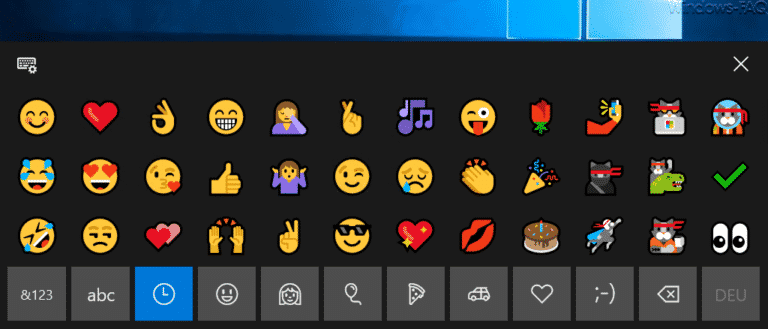 Emojis in Windows 10 nutzen