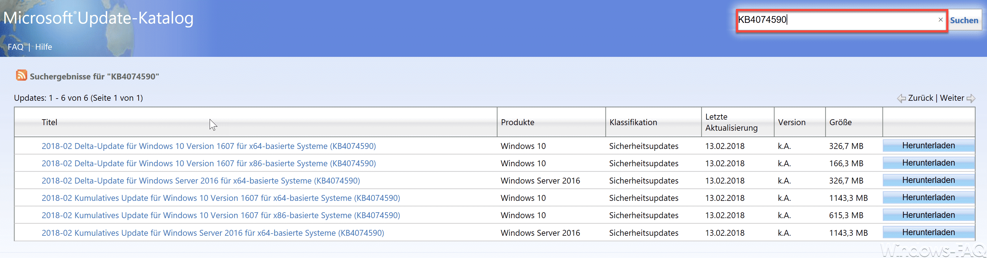 KB4074590 Download Windows 10 1607 Creators Update Build 14393.2068