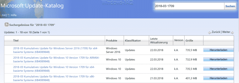KB4089848 Update für Windows 10 Version 1709 Download Build 16299.334