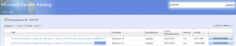 KB4092077 für Windows 10 Version 1703 veröffentlicht – Build 15063.936