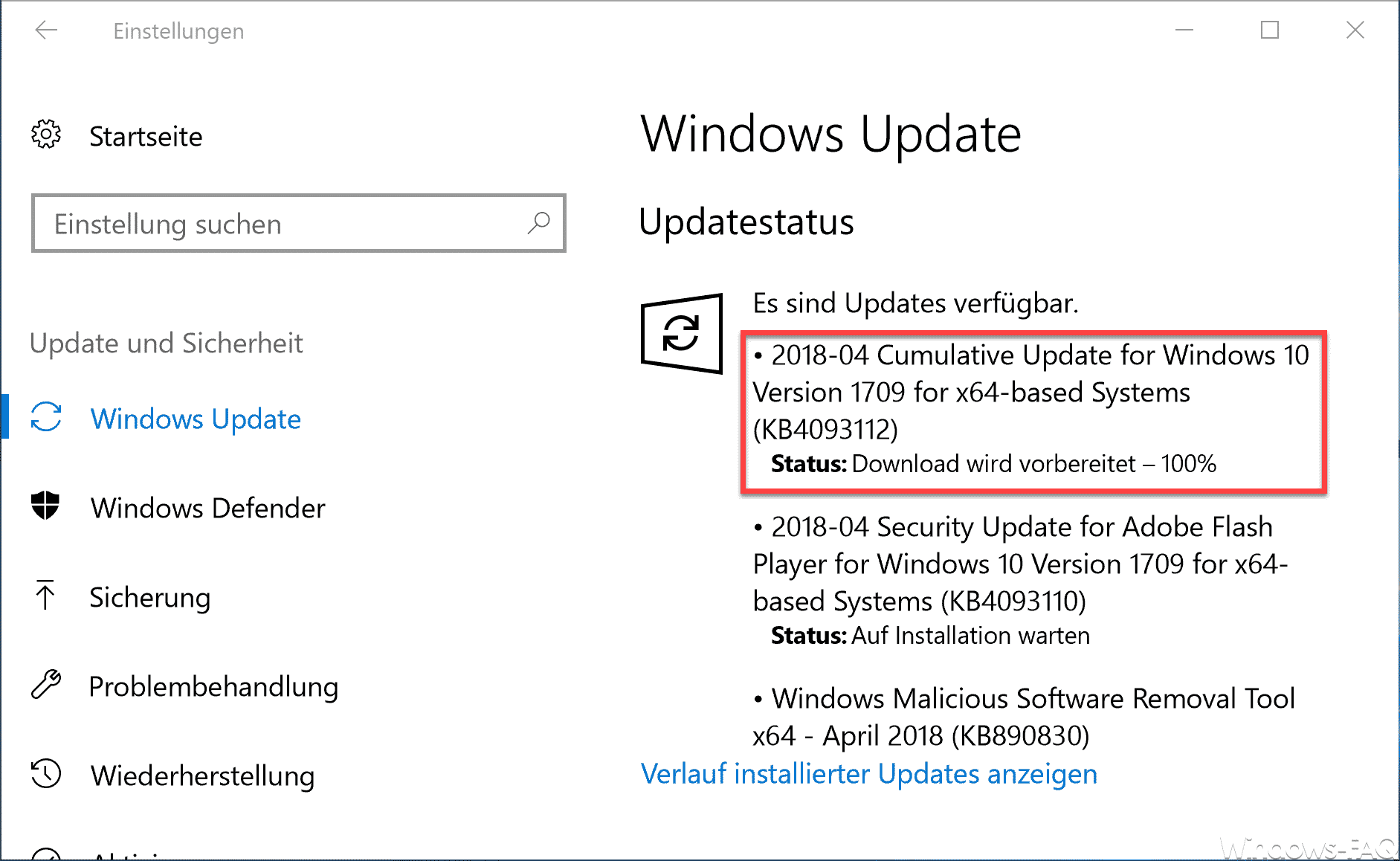 KB4093112 Update für Windows 10 Version 1709 Download Build 16299.371
