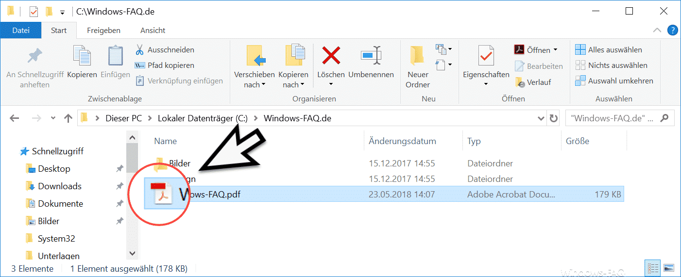 Adobe Acobat Icon im Datei Explorer