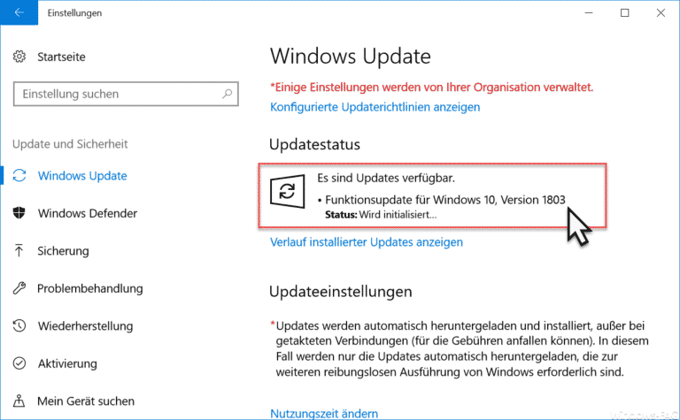 Funktionsupdate für Windows 10 Version 1803 Download (Spring Creators Update) Build 17134.1