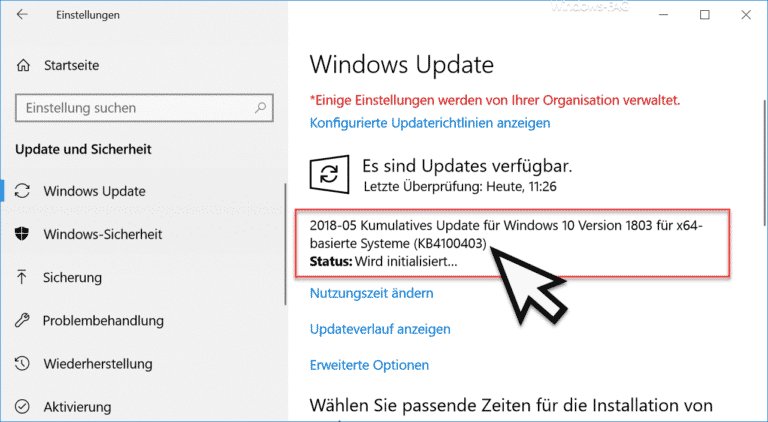 Update KB4100403 Download für Windows 10 Version 1803 Build 17134.81
