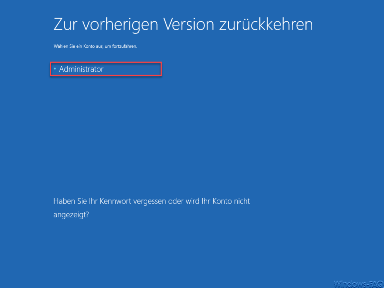 Windows 10 Update Die Vorherige Version Von Windows Wird Wiederhergestellt Zur vorherigen Windows Version zurückkehren - Windows FAQ