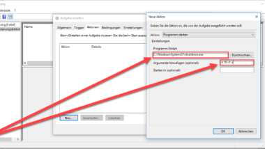 Automatischen Windows Systemneustart per Aufgabenplanung einrichten