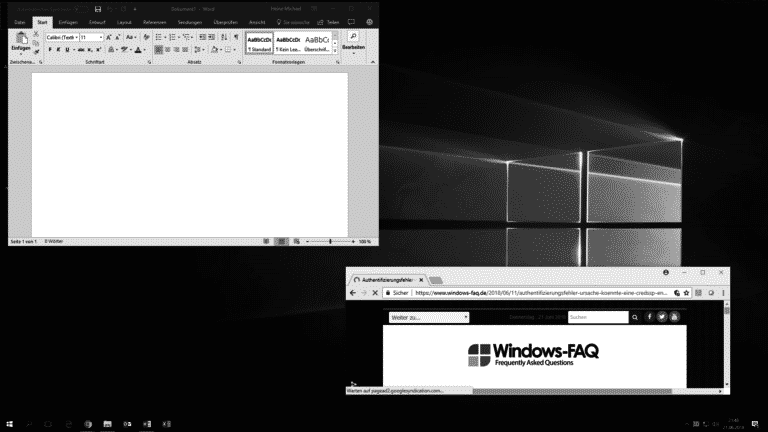 Windows 10 Graustufen- bzw. Schwarz-Weiß Modus ein- oder ausschalten