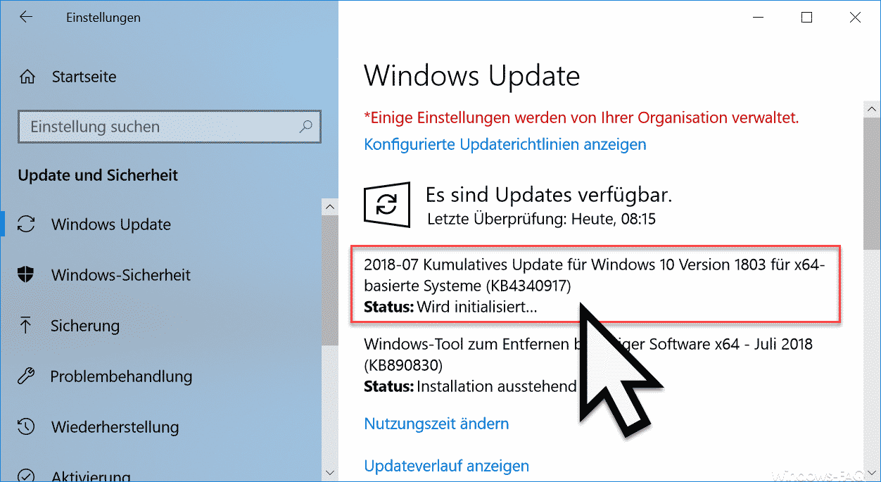 KB4340917 Update für Windows 10 Version 1803 erschienen Build 17134.191