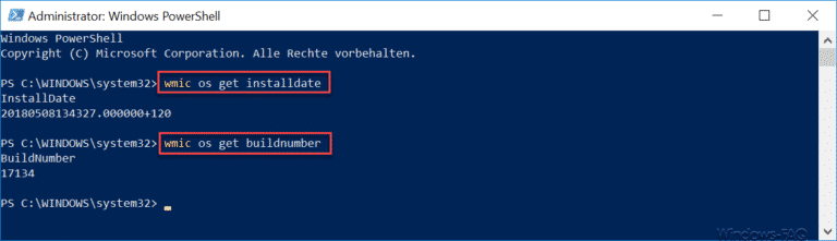 Windows Installationsdatum auslesen