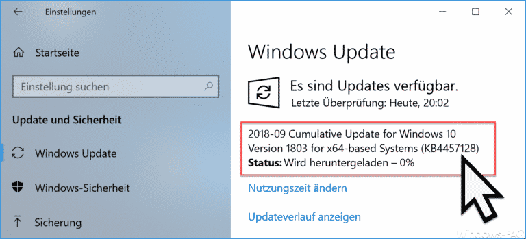 KB4457128 für Windows 10 Version 1803 Build 17134.285 Download