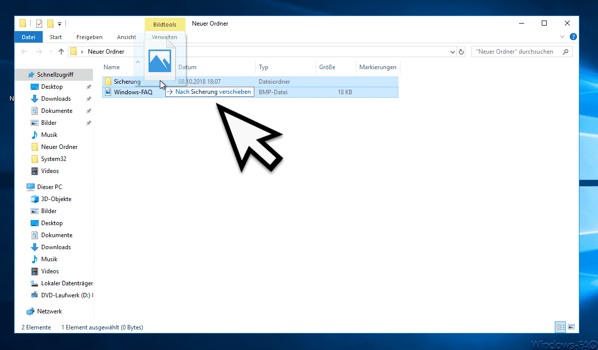 Datei verschieben im Windows Explorer