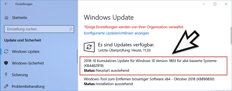 Download Update KB4462919 für Windows 10 Version 1803 Build 17134.345